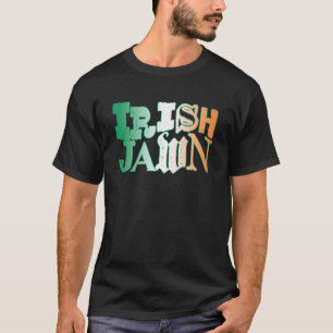 Irish Jawn Philly St Patrick's Day Wavy irische Fl T-Shirt