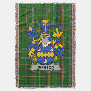 Irish Jephson Coat of Arms Familienwappen Irland Decke