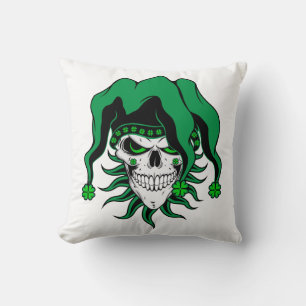 Irish Jester Skull Kissen