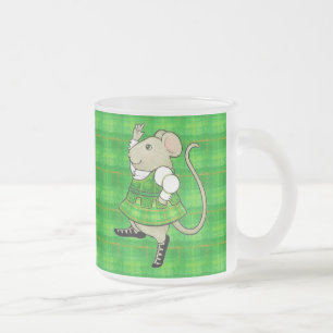 IRISH JIG MAUS Milchglas-Tasse Mattglastasse