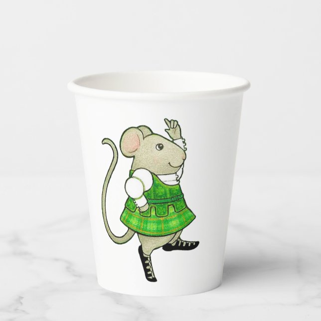 IRISH JIG MAUS Papiertassen Pappbecher (Vorderseite)