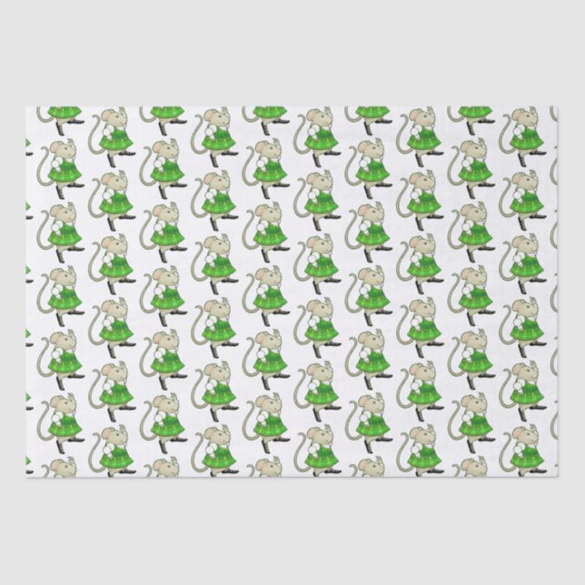 IRISH JIG MOUSE Tissue Paper Seidenpapier (Vorderseite)