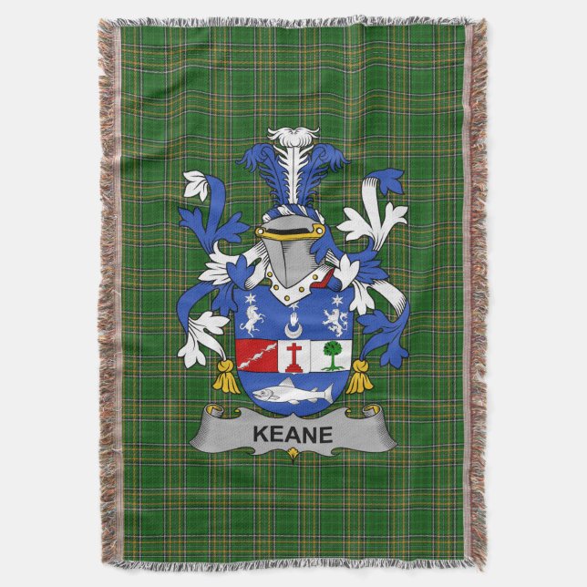 Irish Keane oder O_Cahan Coat of Arms Familienwapp Decke (Vorderseite Vertikal)
