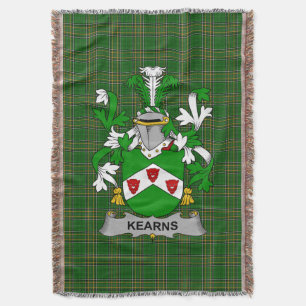 Irish Kearns oder O_Kearon Coat of Arms Family Cre Decke