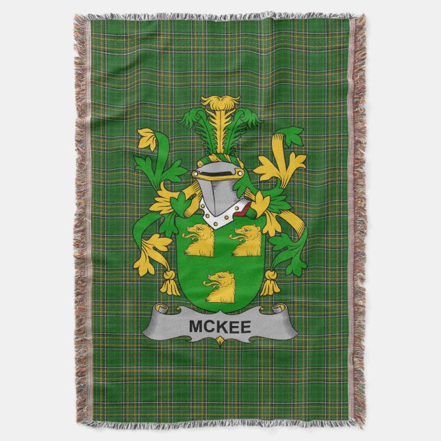 Irish Kee oder McKee Coat of Arms Familienwappen I Decke (Vorderseite Vertikal)
