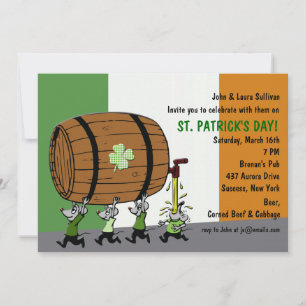 Irish Keg Party Einladung