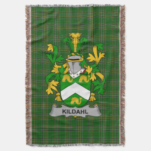 Irish Kildahl Coat of Arms Familienwappen Irland Decke