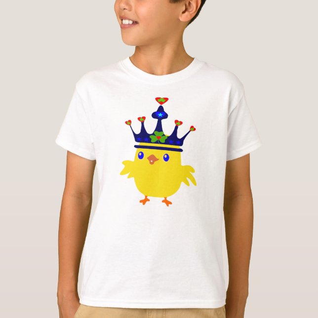 ♫ ♥ Irish King Chicken Kids Unglaublich witzig T - T-Shirt (Vorderseite)