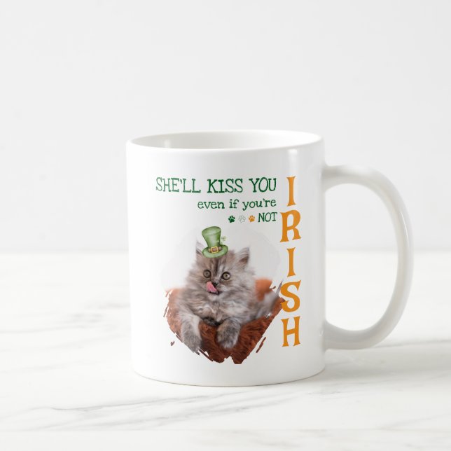 Irish Kiss Cat Coffee Tasse (Rechts)