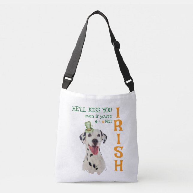 Irish Kiss Dog Crossbody Bag Tragetaschen Mit Langen Trägern (Vorderseite)