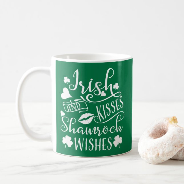 Irish Kisses and Kleeblatt Wish Tasse (Mit Donut)