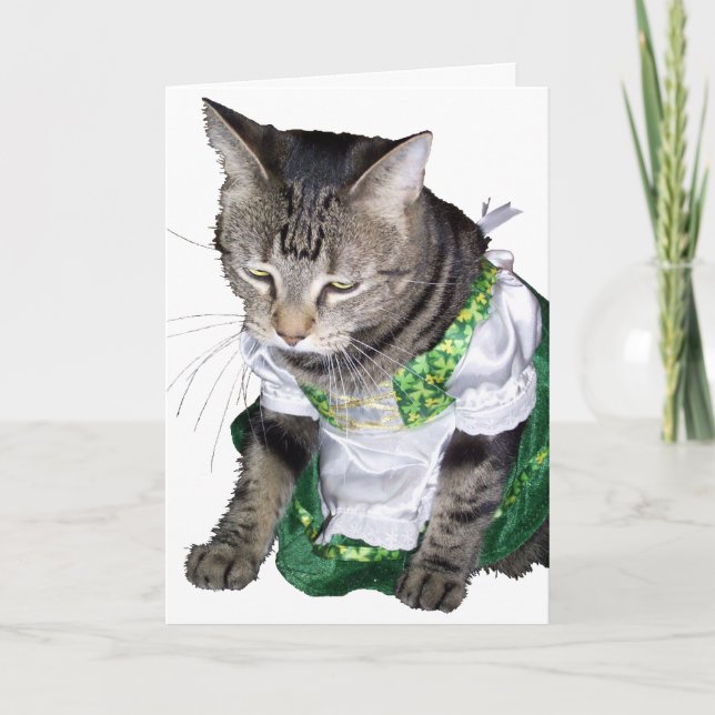 Irish kitty/leprechaun got Karte (Vorderseite)