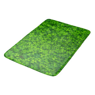 Irish Kleeblatt Clover Green Floral Irland Badematte