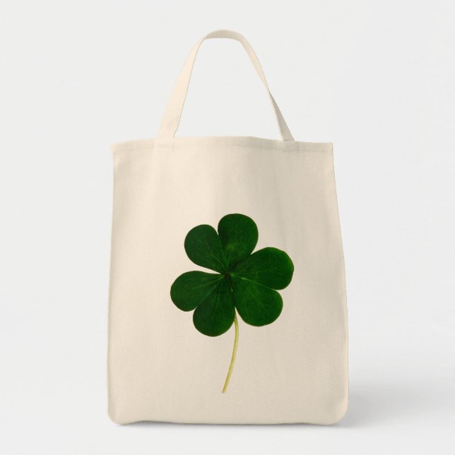 Irish Kleeblatt Clover St Patrick Irland Tragetasche (Vorne)