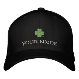 Irish Kleeblatt Cover St Patrick's Bestickte Kappe