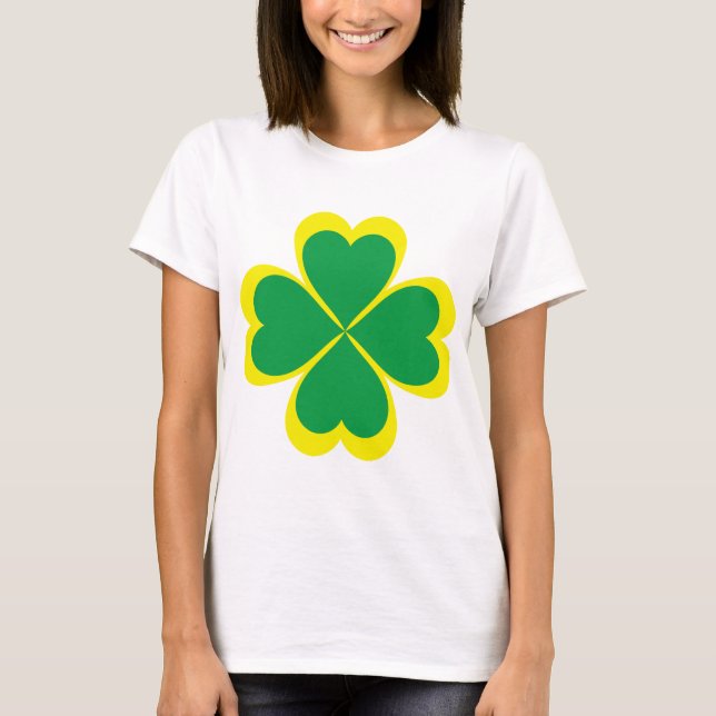 Irish Kleeblatt Cross für Saint Patrick's Day T-Shirt (Vorderseite)