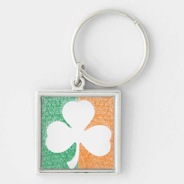 Irish Kleeblatt Custom Premium Key Chain Schlüsselanhänger (Vorne)