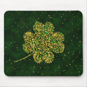 Irish Kleeblatt Four-leaf Lucky Clover Mousepad