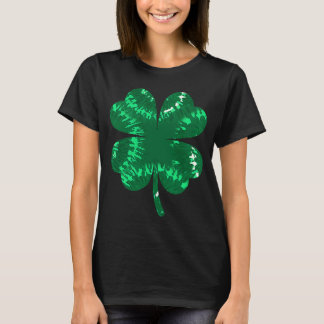 Irish Kleeblatt Gefärbte Krawatte Green Happy St P T-Shirt