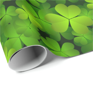 Irish Kleeblatt Gift Wrap Geschenkpapier
