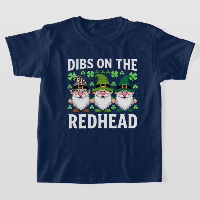 Irish Kleeblatt Gnome Funny Redhead St. Pat's T-Shirt (Ablage )