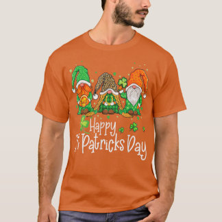 Irish Kleeblatt Gnomes Happy St Patricks Day Funny T-Shirt