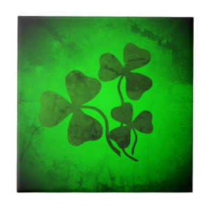 Irish Kleeblatt/grüner Klee, grüner Schimmer Irlan Fliese