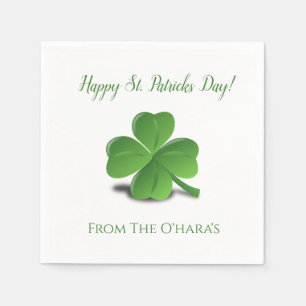 Irish Kleeblatt Happy St. Patrick's Day Napkins Serviette