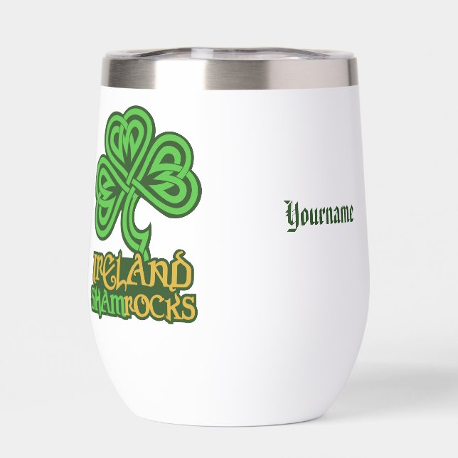Irish Kleeblatt individuelle Name (Rückseite)