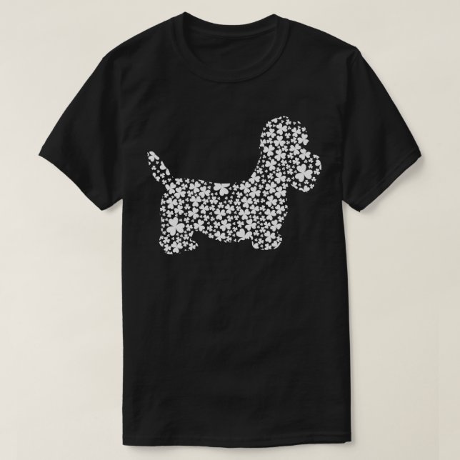 Irish Kleeblatt Leaf Bichon Frise Dog St Patricks  T-Shirt (Design vorne)