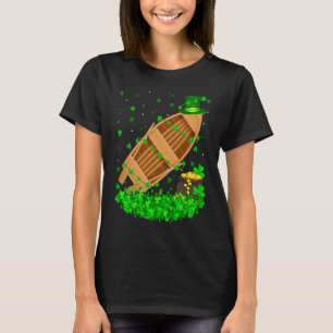Irish Kleeblatt Leprechaun Fischerboot St Patrick' T-Shirt