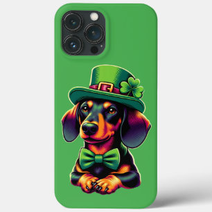 Irish Kleeblatt Lucky Dackel Dog Patricks Day Case-Mate iPhone Hülle
