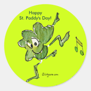 Irish Kleeblatt n Roll 05 Aufkleber