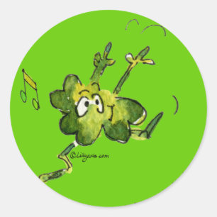 Irish Kleeblatt n Roll 06 Aufkleber