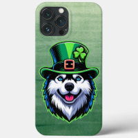 Irish Kleeblatt Siberian Husky Dog St Patricks Day