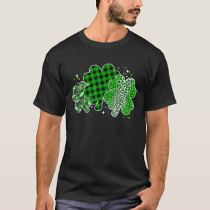 Irish Kleeblatt St Patrick Day Leopard Camouflage T-Shirt