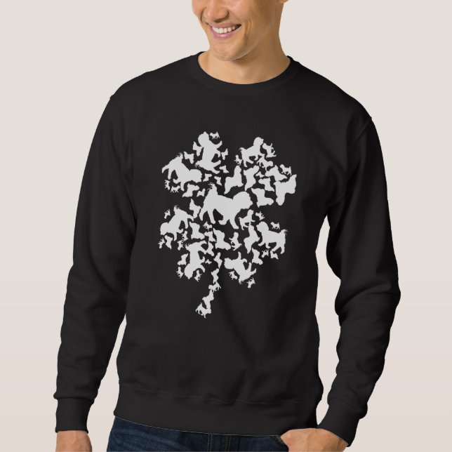 Irish Kleeblatt St Patrick S Day Maltese Funny Sweatshirt (Vorderseite)