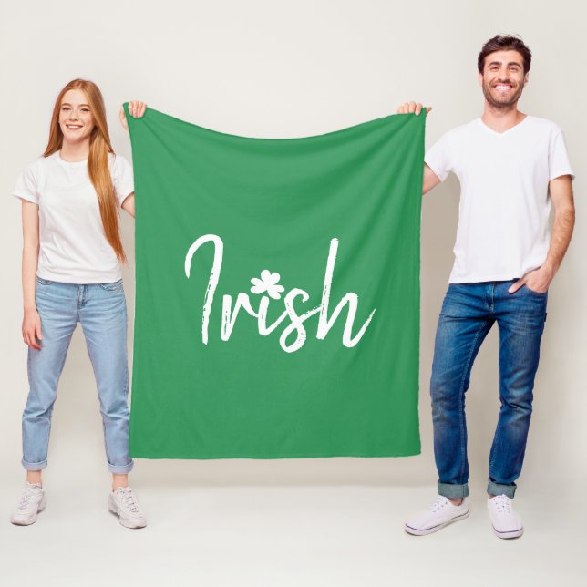 Irish Kleeblatt St Patricks Day Fleecedecke (Beispiel)