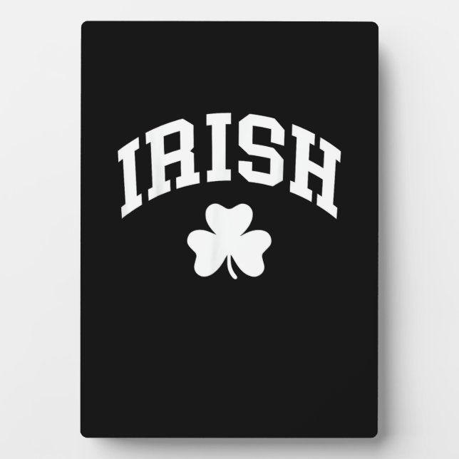 Irish Kleeblatt St Patricks Day Irland Pride Irish Fotoplatte (Vorderseite)