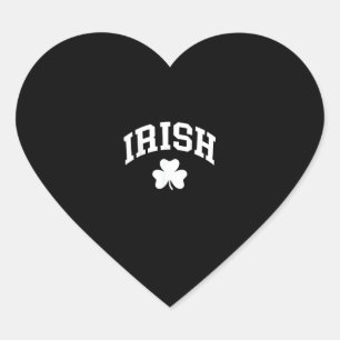 Irish Kleeblatt St Patricks Day Irland Pride Irish Herz-Aufkleber