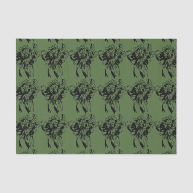 Irish Kleeblatt St. Patrick's Day Tissue Paper Seidenpapier (Vorderseite)