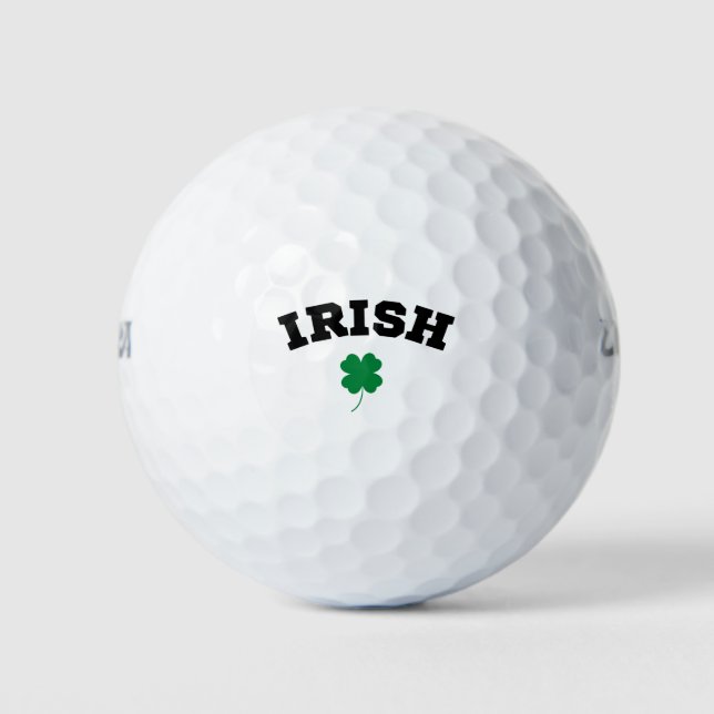 Irish Kleeblatt St Patrick's Golfball (Vorderseite)