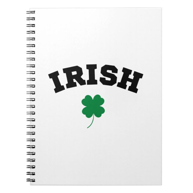 Irish Kleeblatt St Patrick's Notizblock (Vorderseite)