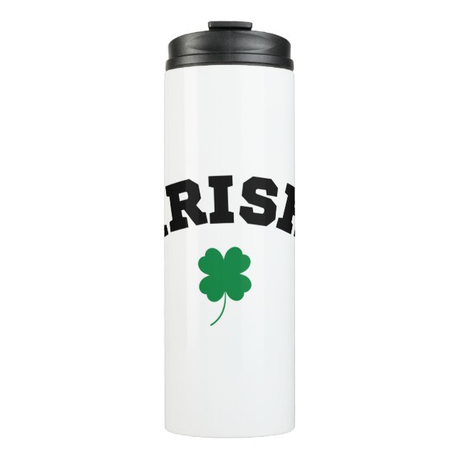 Irish Kleeblatt St Patrick's Thermosbecher (Vorderseite)