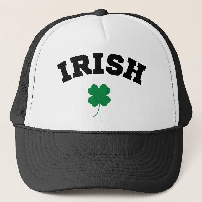 Irish Kleeblatt St Patrick's Truckerkappe (Vorderseite)