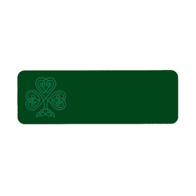 IRISH KLEEBLATT SYMBOL ADRESSE ETIKETTEN (Vorne)