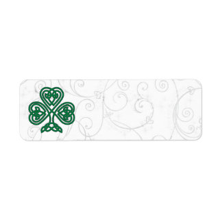 IRISH KLEEBLATT SYMBOL ADRESSE ETIKETTEN