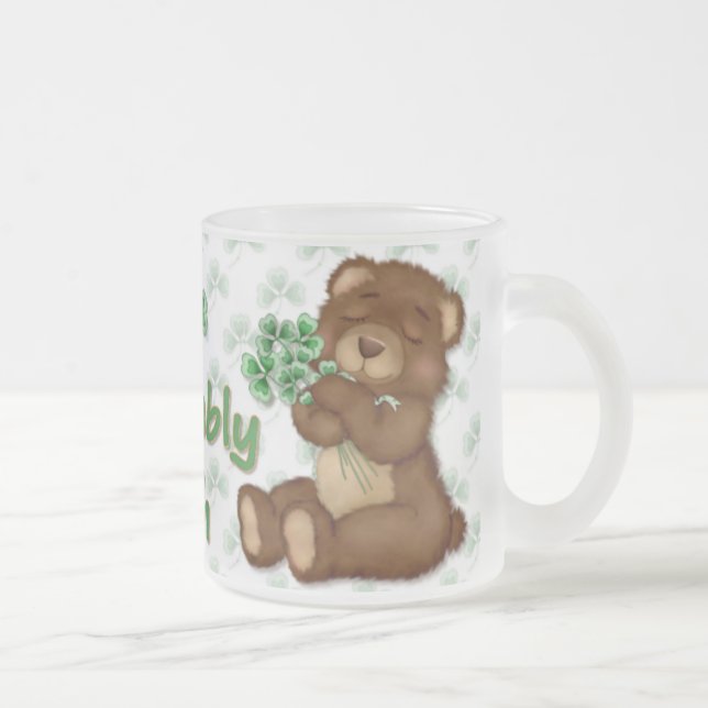 Irish Kleeblatt Teddy Mattglastasse (Rechts)