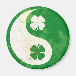 Irish Kleeblatt Yin Yang Magnet