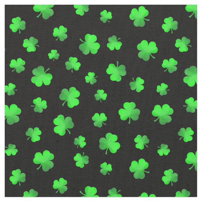 Irish Kleeblatts Clover St. Patricks Day Stoff (Nahaufnahme)